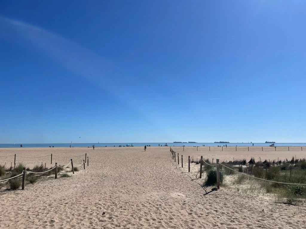 Praia urbana de Valência