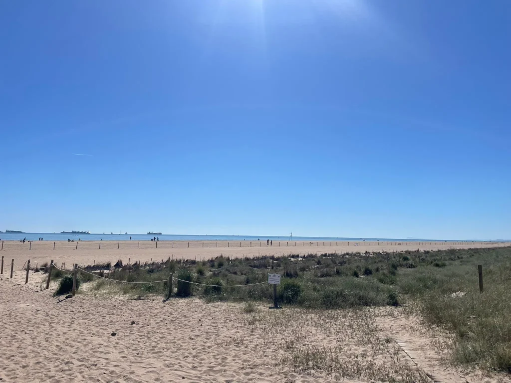 Praia urbana de Valência